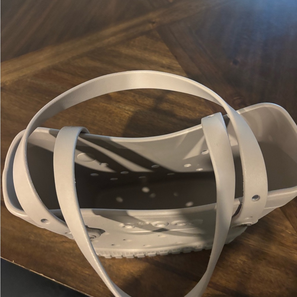 CROCS Women's Beige Small Tote Bag new with tags - Picture 3 of 4